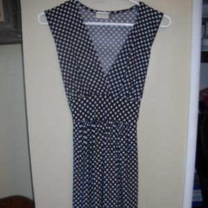 Black dress w/ white polka dots